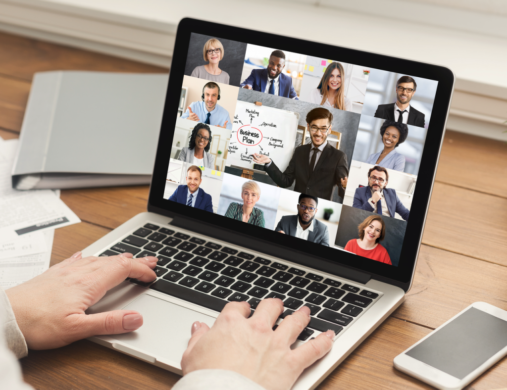 hybrid team optimizing performance with AI productivity tools