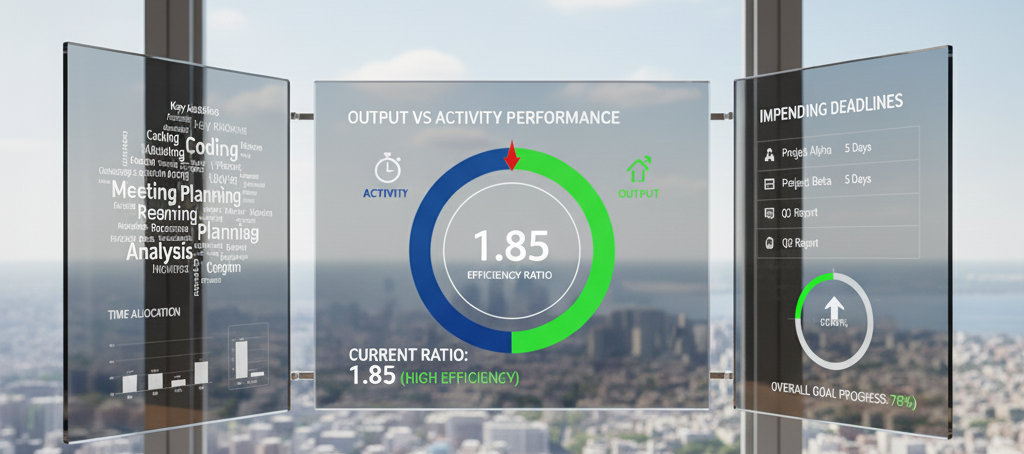 Output vs activity performance graphic
