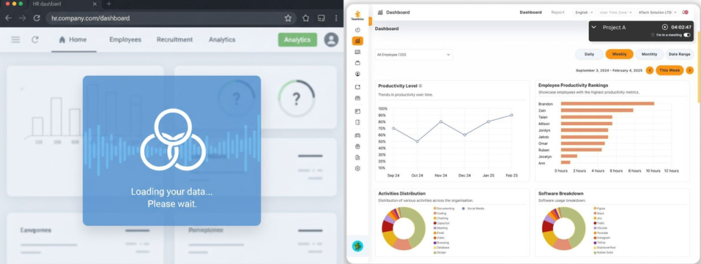 A comparison of traditional time tracking vs Teamtrics performance analytics in Malaysia dashboard