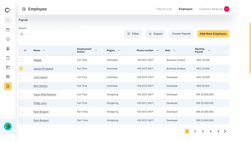 Products Screenshot - Employee Payroll